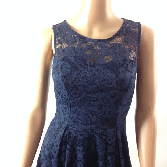 New Muadress Women Lace Dress Sleeveless Hi Low - Picture 3 of 8